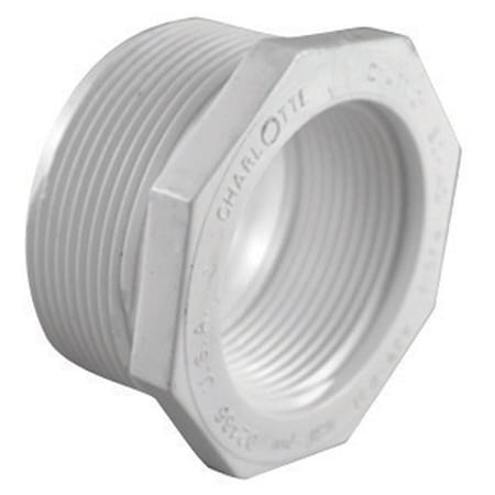 Charlotte Pipe And Foundry Charlotte Pipe Schedule 40 2 in. MPT X 1 in. D FPT PVC Reducing Bushing 1 pk PVC 02112 3600